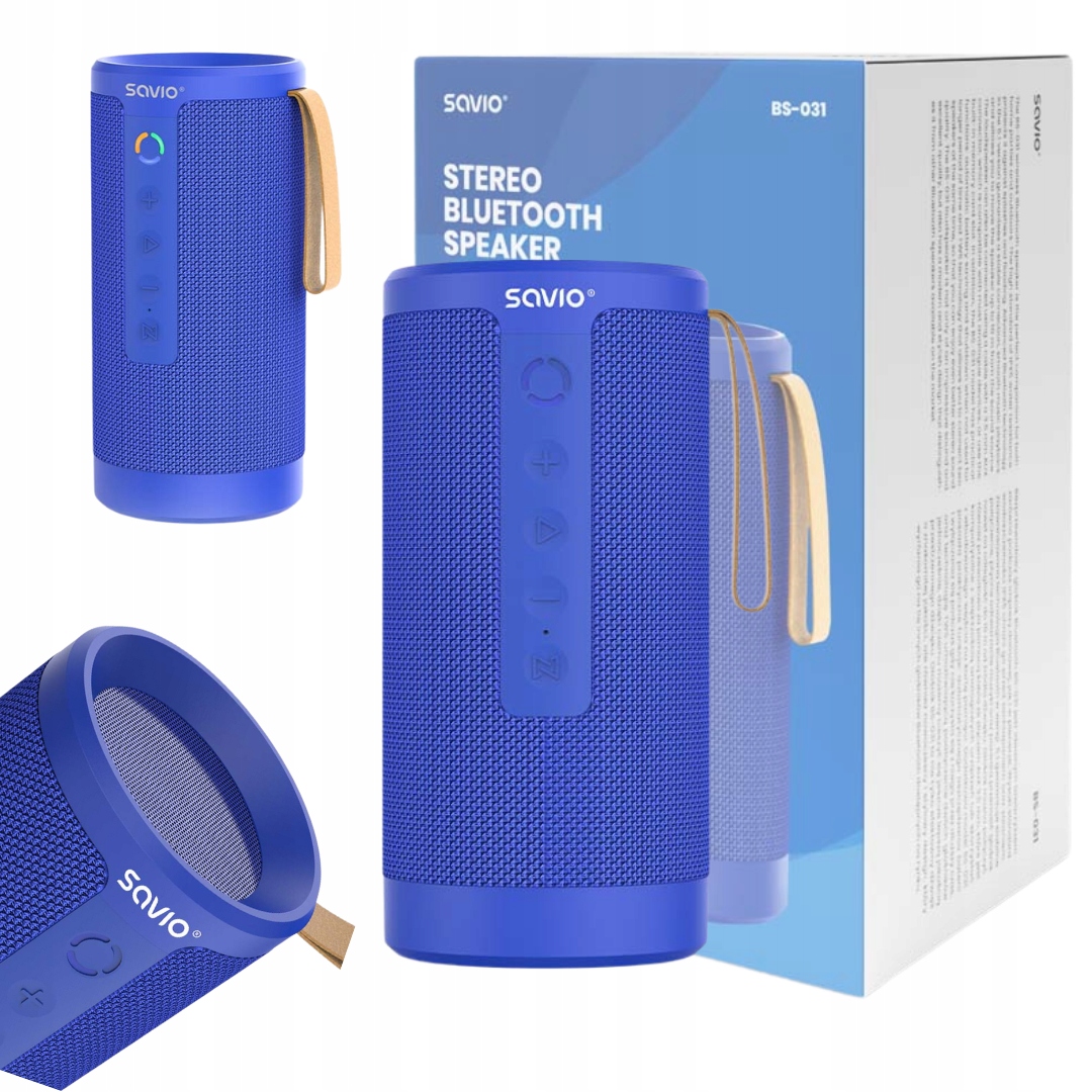 Přenosný bezdrátový Bluetooth reproduktor Usb Sd Aux Savio BS-031 2×5W 8,5h