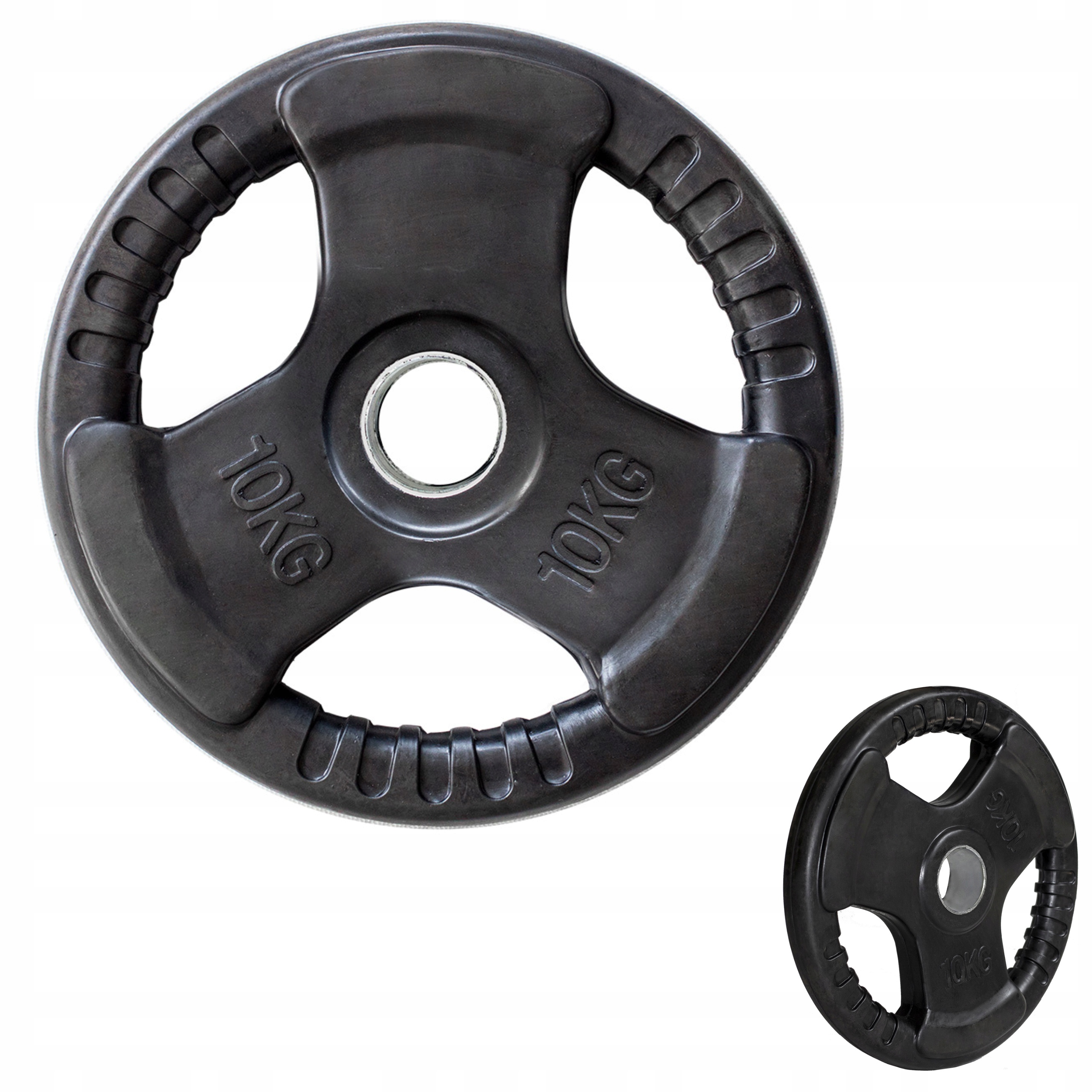 Talerz Olimpijski Hms 10kg Obciążenie Gumowane Żeliwne 51mm Gryf Cross