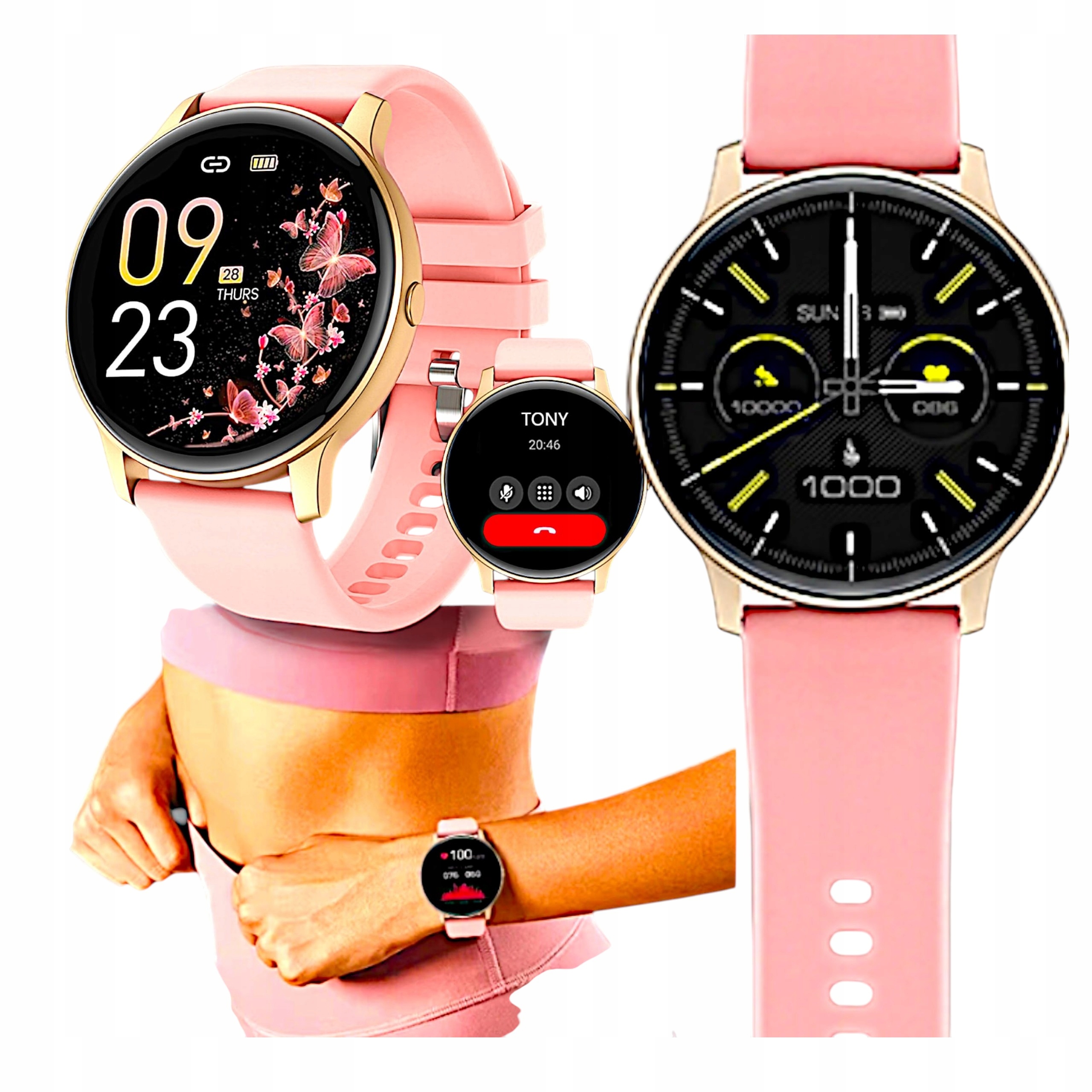 Dámské elektronické hodinky Chytré Hodinky S upozorněním na hovory Gumový řemínek