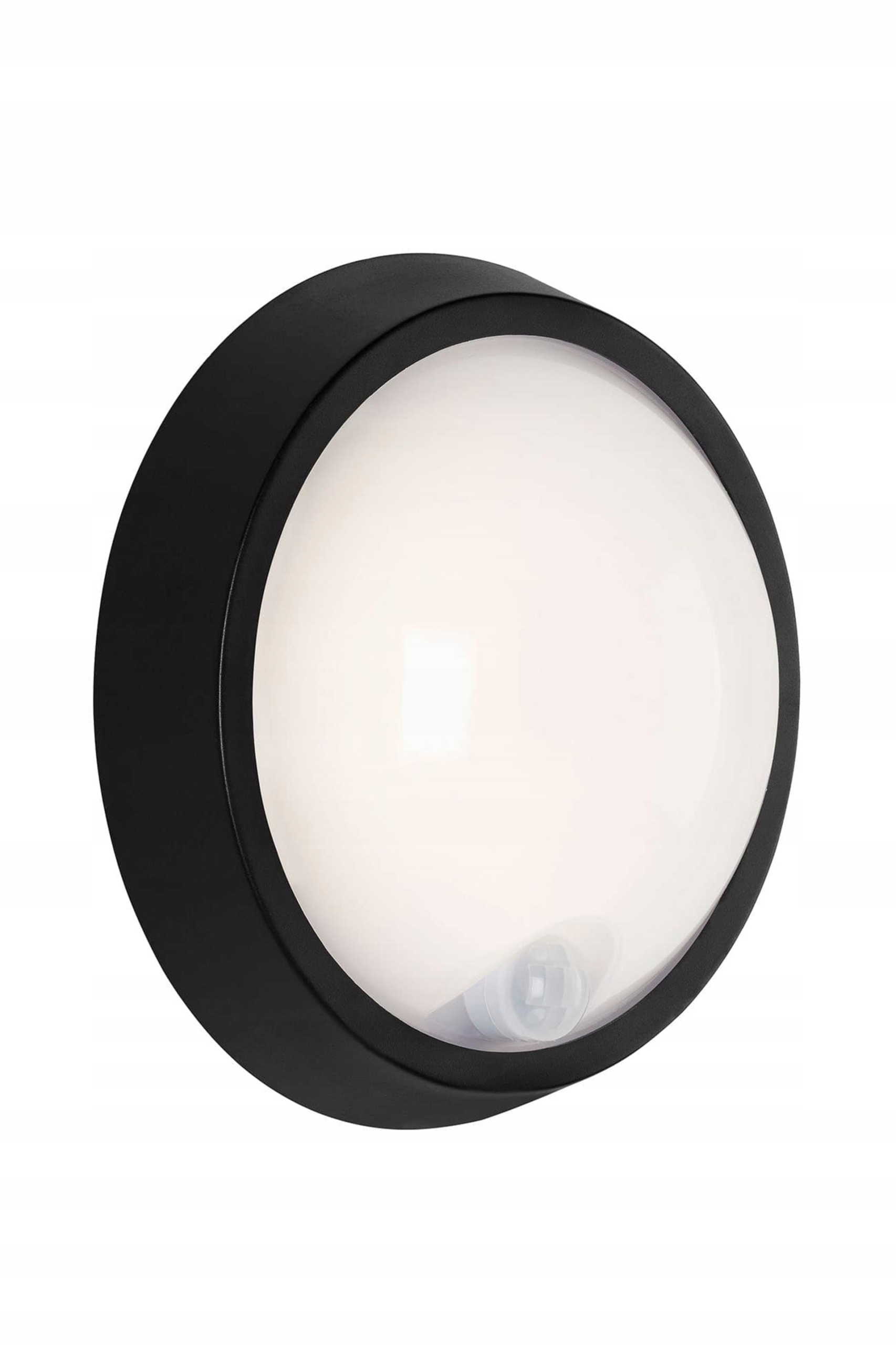 Briloner Led venkovní svítidlo s čidlem, 12 W, černá, IP44, průměr 17 cm