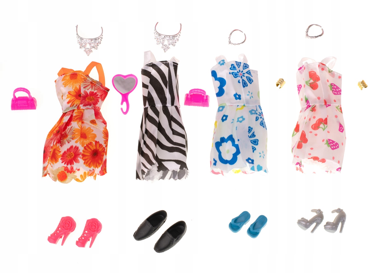 ZESTAW XXL UBRANKA DLA LALEK + AKCESORIA 85 EL. Bohater brak