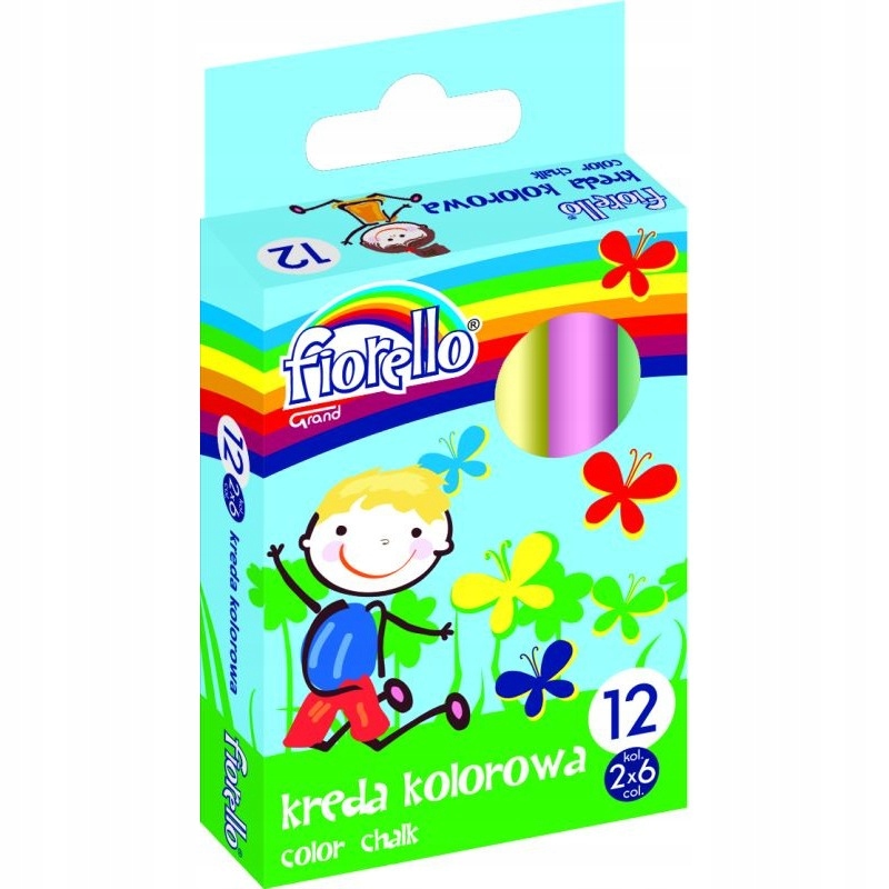 

Kreda Kolorowa Fiorello 2X6 Kolorów 12 Sztuk