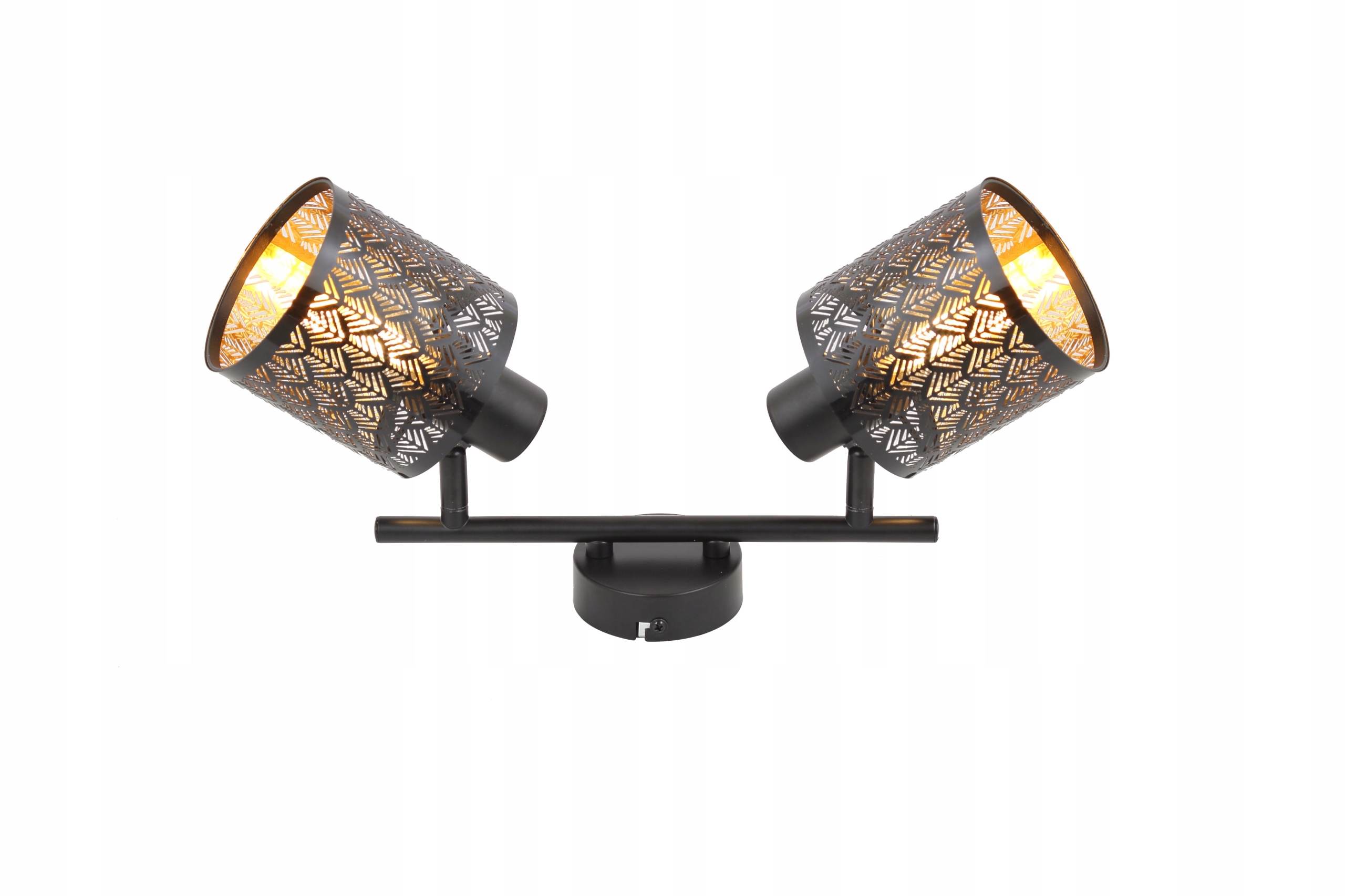 Spot prostokątny Reality czarny, żółty Tuluza 840502-02