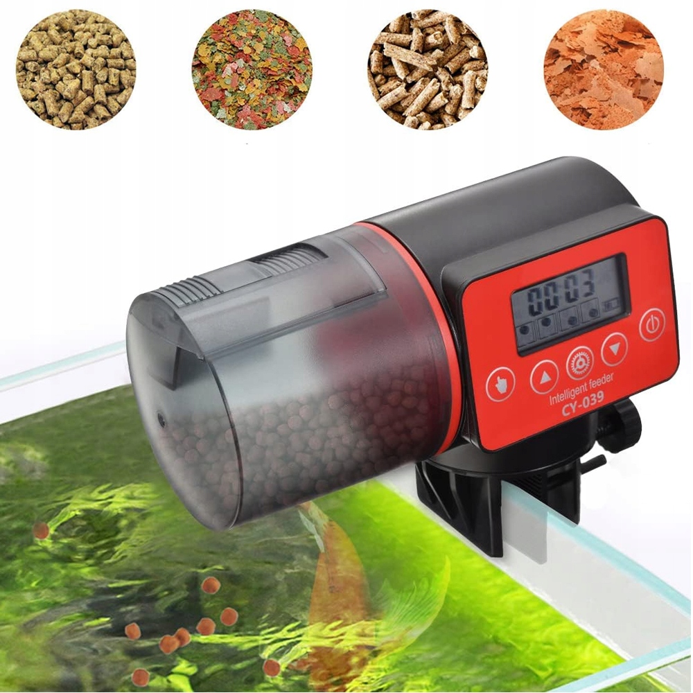 Automatické Krmítko Pro Ryby LCD Displej Pro Krátké Výlety 200 ML S Časovačem