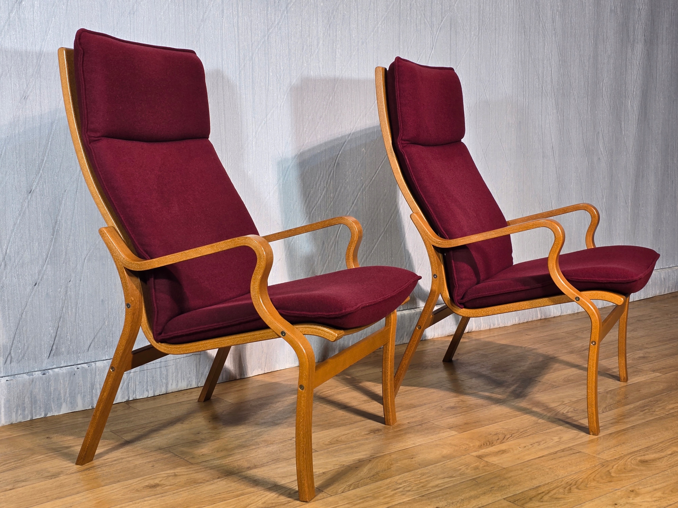 PARA FOTELI, W STYLU F.Ostergaard, DANIA ,DESIGN Lata 70 (221)