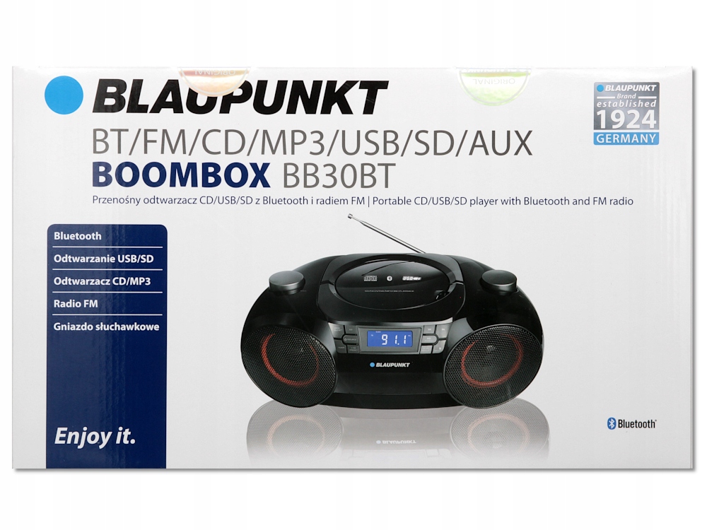 RADIO PLAYER RADIO BLAUPUNKT BB30BT CD MP3 USB Product width 39 cm