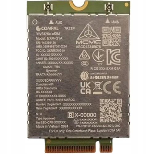 Dell Modem bezdrátové sítě 4G DW5826E