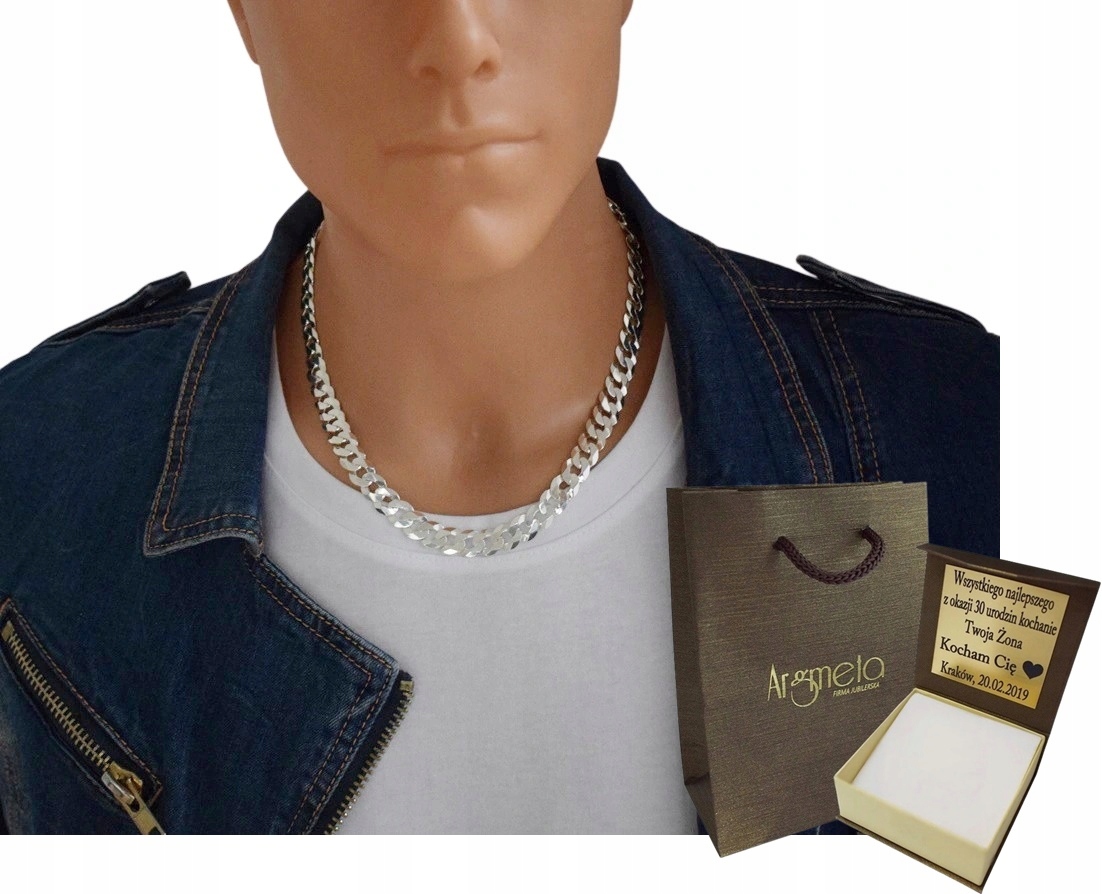 

Łańcuszek Srebrny Pancerka 10.30 Mm.szer. + Grawer