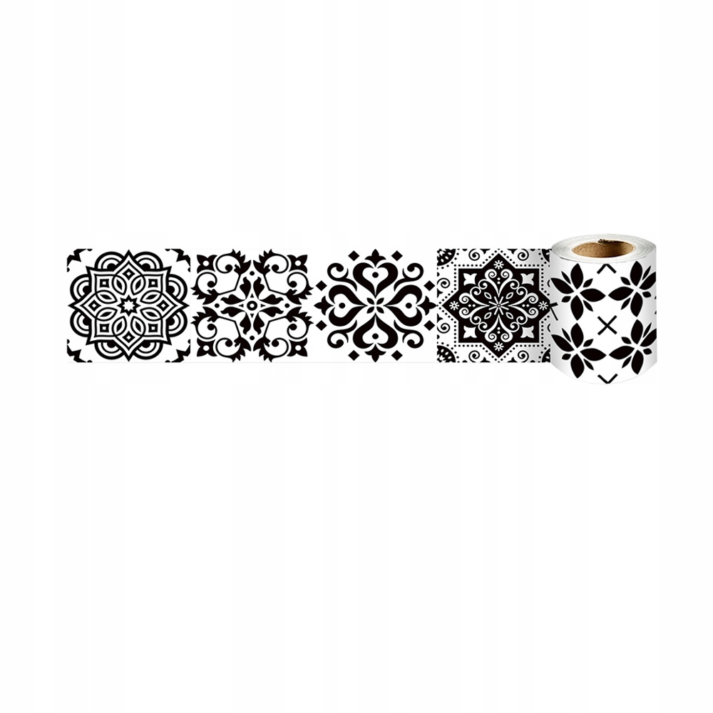 

Naklejki na Ścianę Płytki Czarny Biały 10x240cm
