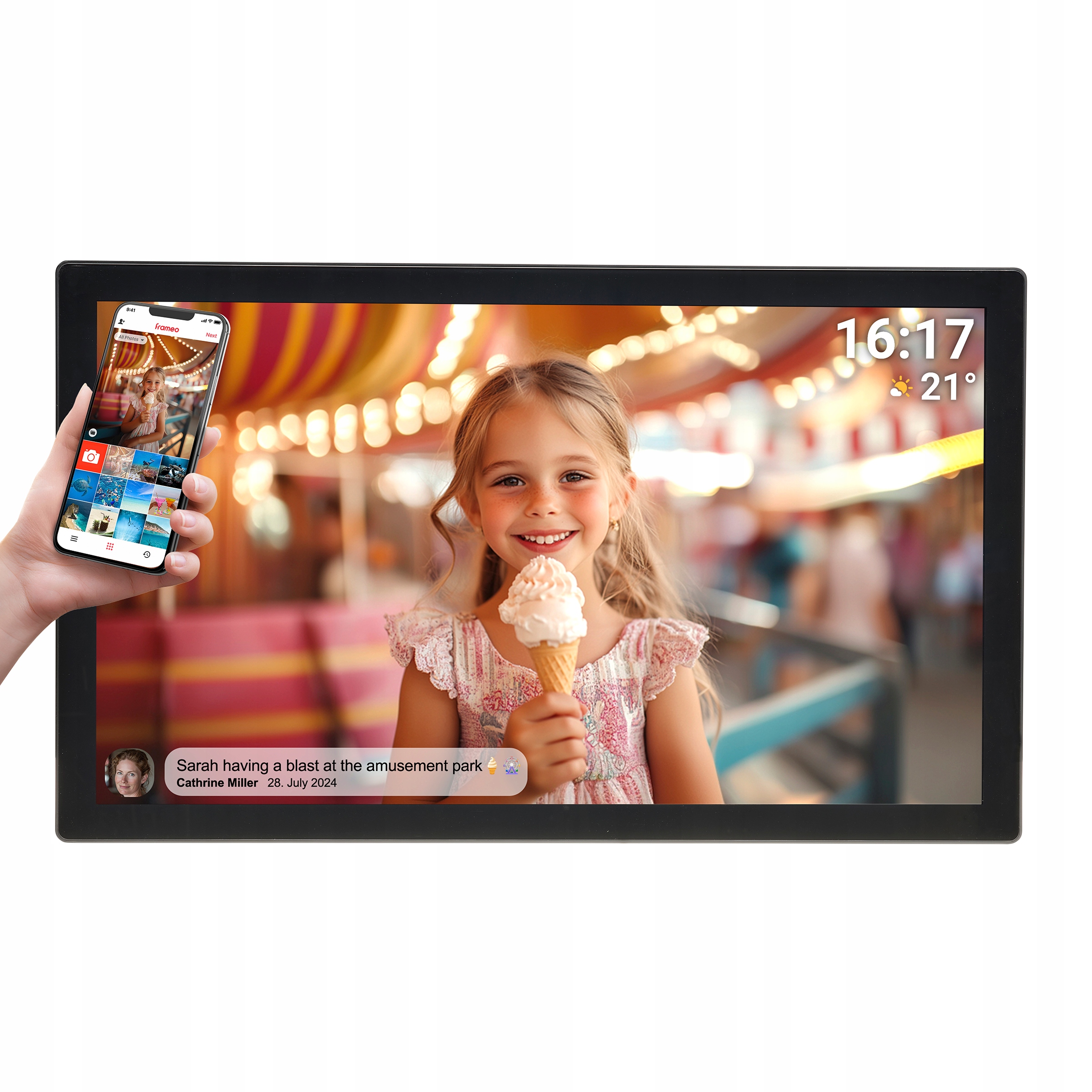 Digitální rámeček na fotografie se softwarem Frameo 32" Full Hd PFF-3260