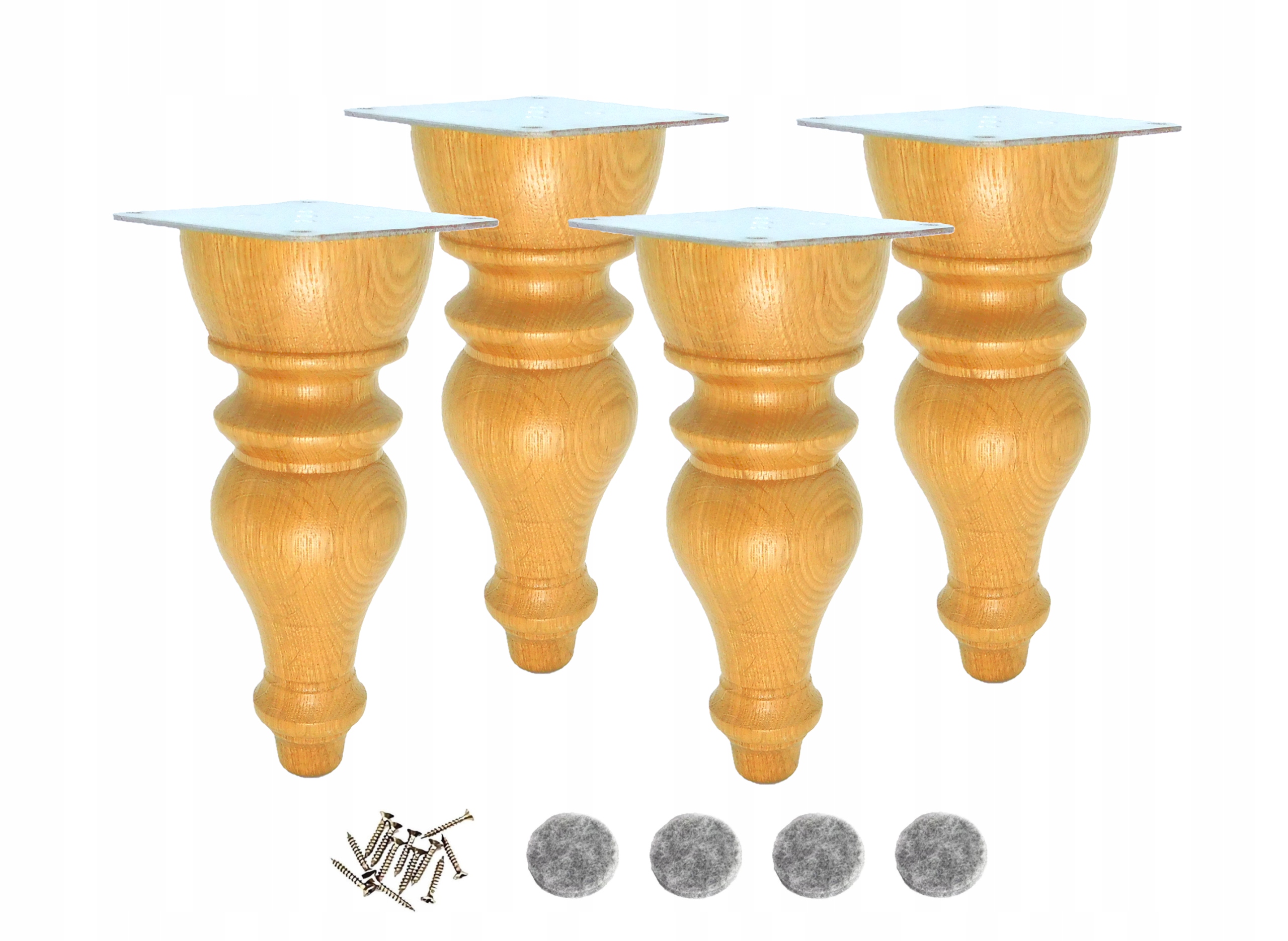 Dřevěná noha pro nábytek soustružená noha barel 20 cm buk surové upevnění