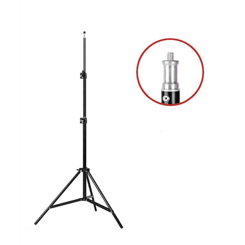 

Statyw Studyjny Tani 160cm Głowica 16mm Gwint 1/4