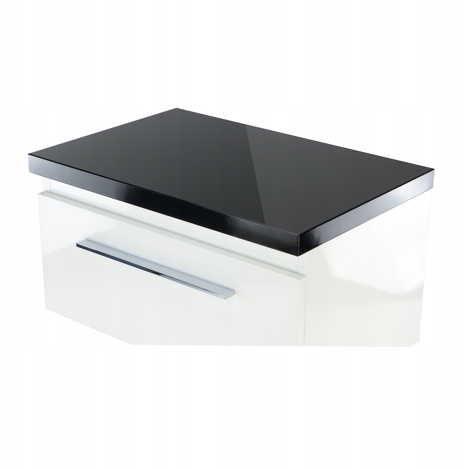 Polička Regál do kúpeľne pod umývadlo, čierny lesk, výrobca