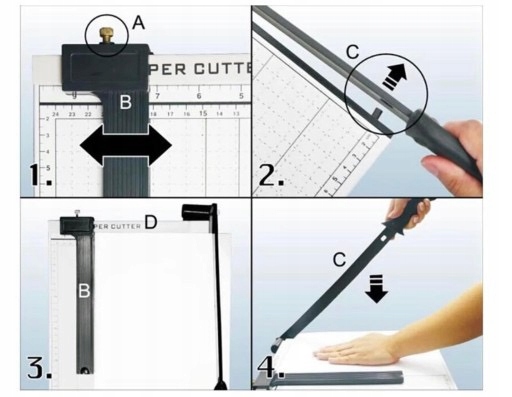 GILOTYNA PRECYZYJNA DO CIĘCIA PŁÓTNA KARTONU Typ gilotyna