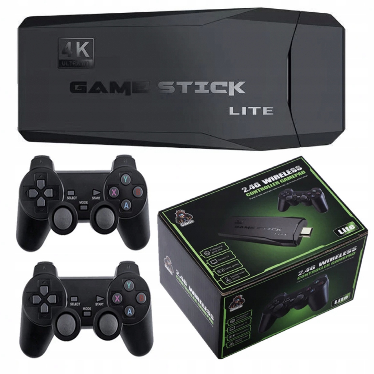 Konsola retro bezprzewodowa gamestick 2 pady 10000 gier