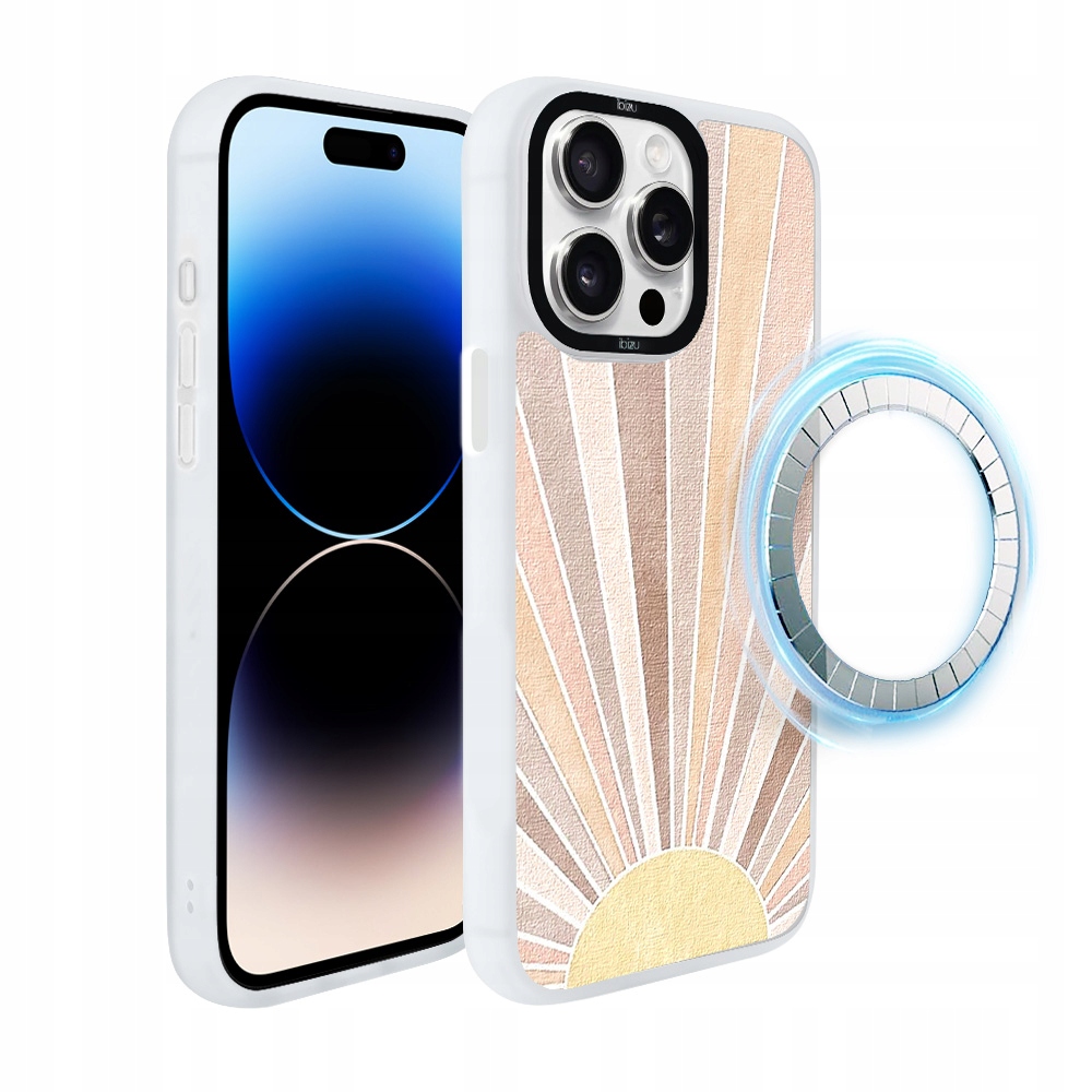 Pouzdro pro iPhone 14 Pro Max Ibizu DropGuard Matt s MagSafe, východ slunce