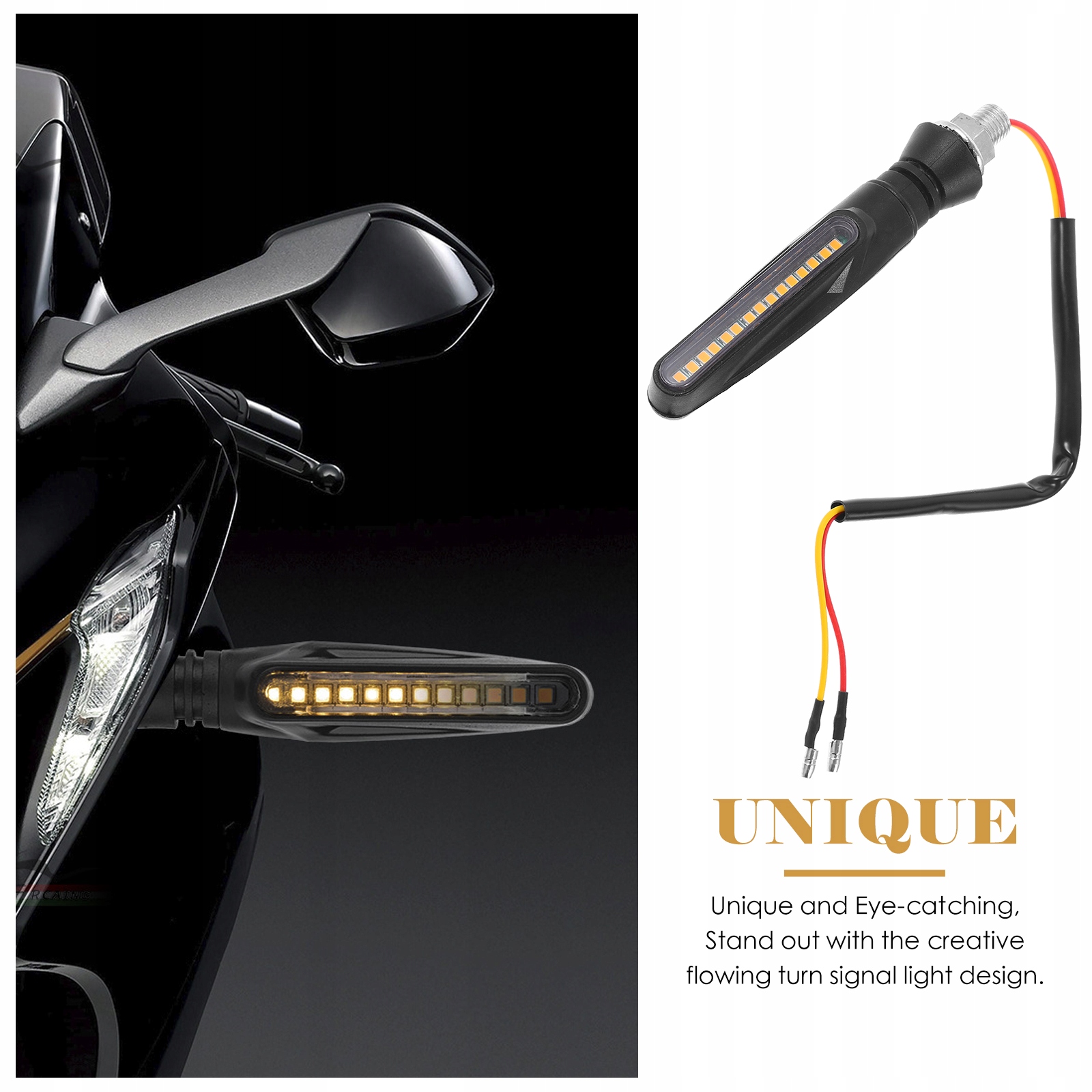 2 szt. MOTOCYKL LED KIERUNKOWSKAZ MOTOCYKL Producent części Inny