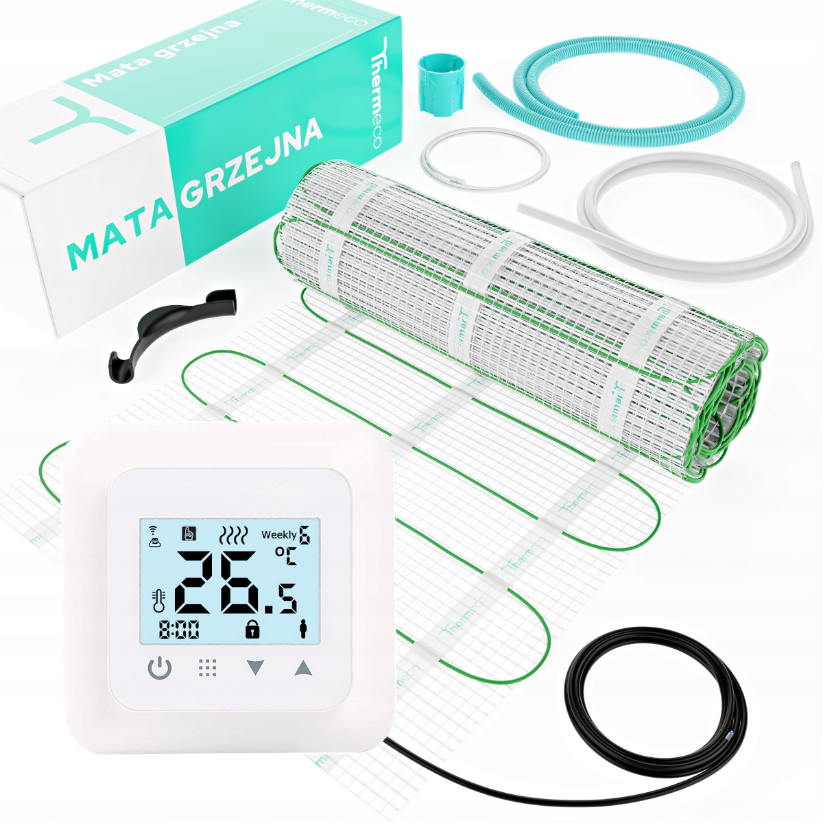 Mata Grzejna Thermoval Pod Płytki 850 W 5 M2 Termostat