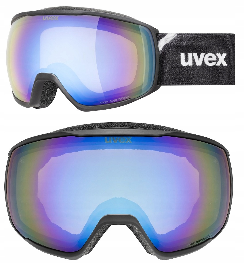 Lyžařské brýle Uvex Victorious Fm black matt Sférické sklo Blue S2