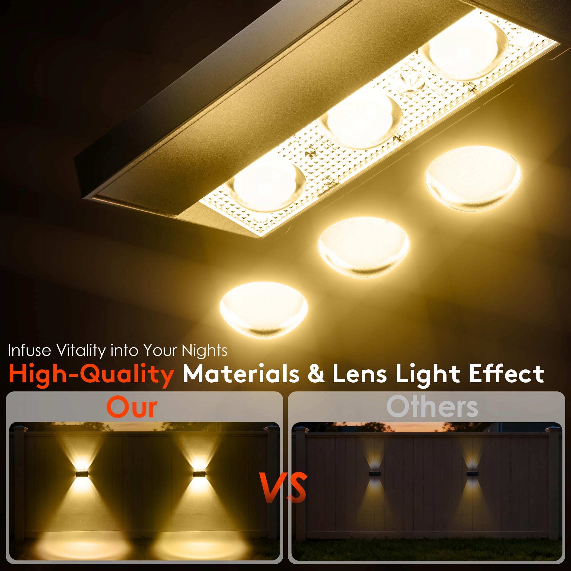 Lampa Solarna Zewnętrzna LED RGB Do Ogrodu Tarasu IP44 8 Sztuk QUNTIS — miniatura 5
