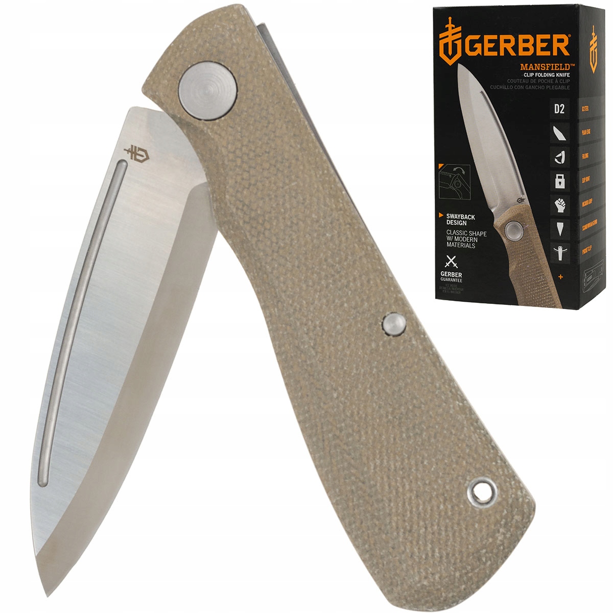 Nůž Gerber Mansfield Micarta natural