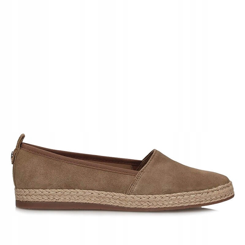 Dámské espadrilky Ryłko 1MNF8__9TAf hnědé kožené nazouvací