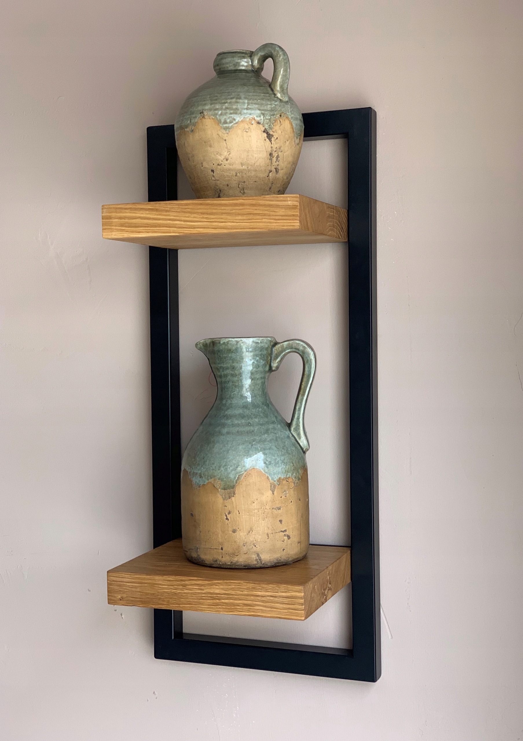 PÓŁKA ŚCIENNA WISZĄCA METALOWA LOFT NA ŚCIANĘ DĄB Marka inna