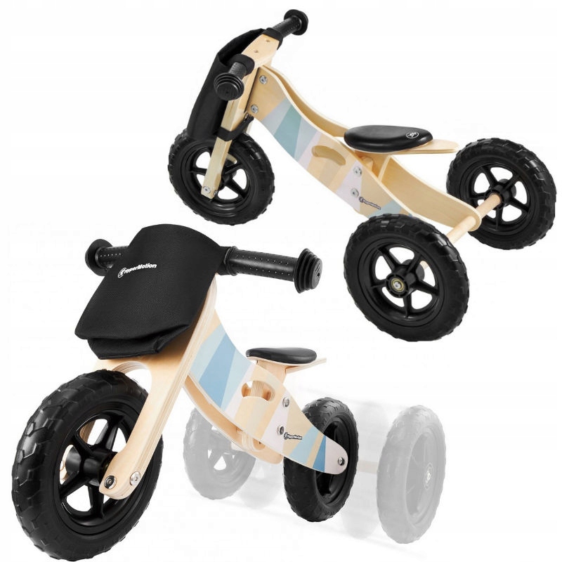 HyperMotion Gordon Mały Drewniany Rowerek 2w1 trójkołowy 18m+