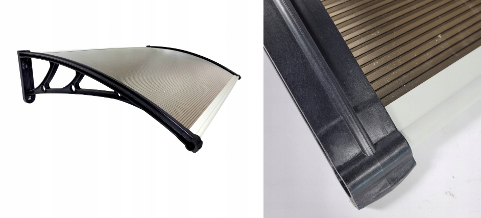 DASZEK NAD DRZWI WEJŚCIOWE 150X100 ŁUKOWY ZADASZENIE DASZEK NAD DRZWI DRZWI Stan opakowania oryginalne