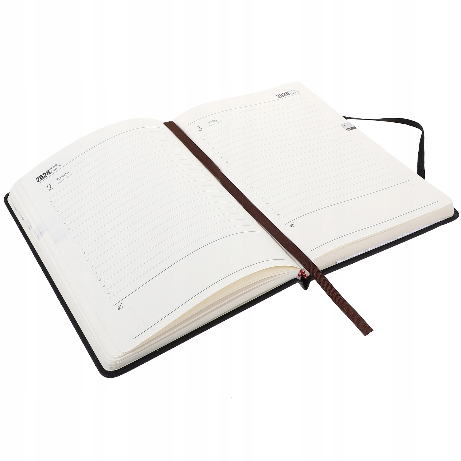 Czarny notatnik Notatniki Codzienny terminarz Marka inny