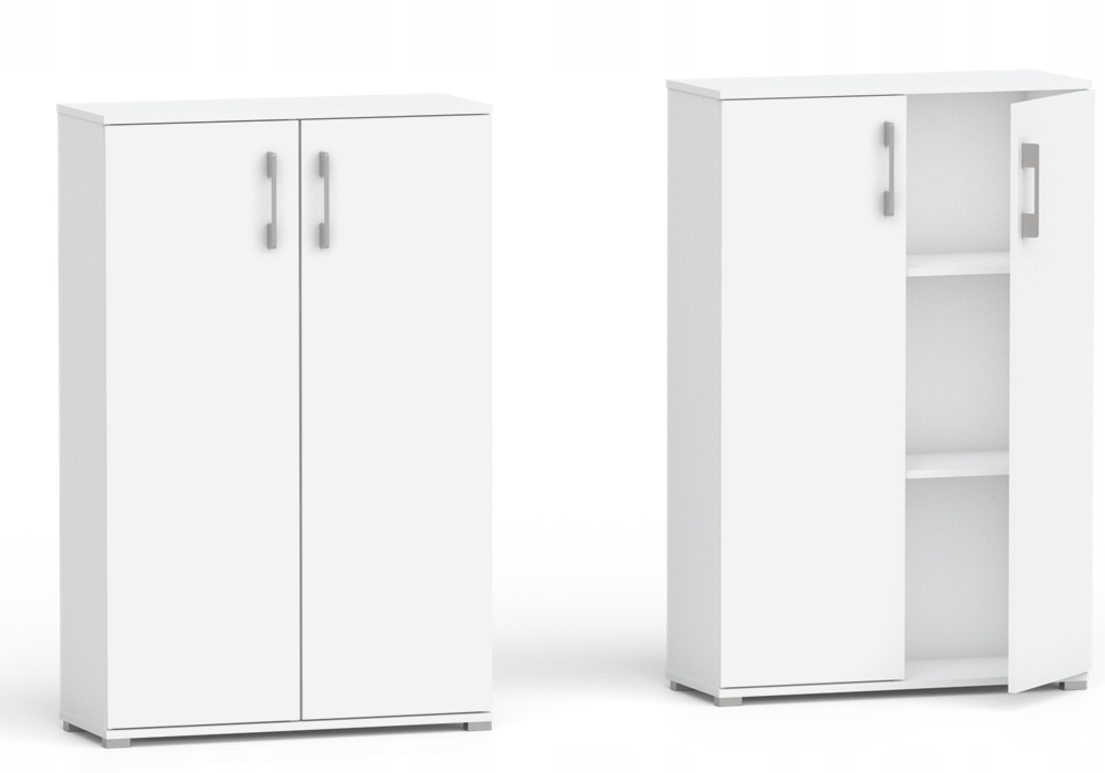 Regał Komoda Biurowa Pola 80 x 110 x 40 cm Biały