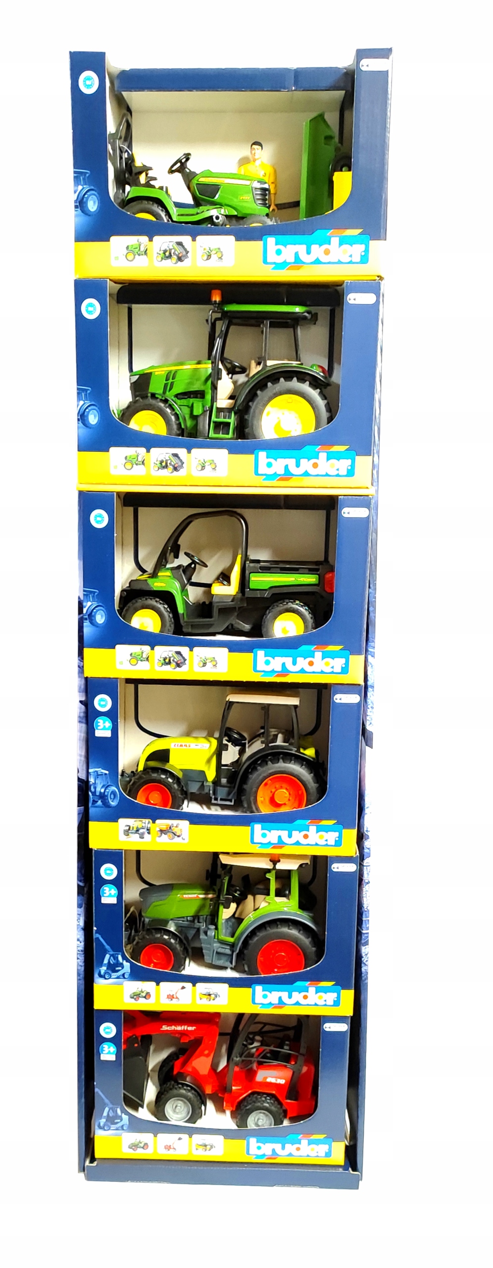 Stojak Ekspozycyjny 12 Częściowy Z 6 Modelami Bruder BR-01193