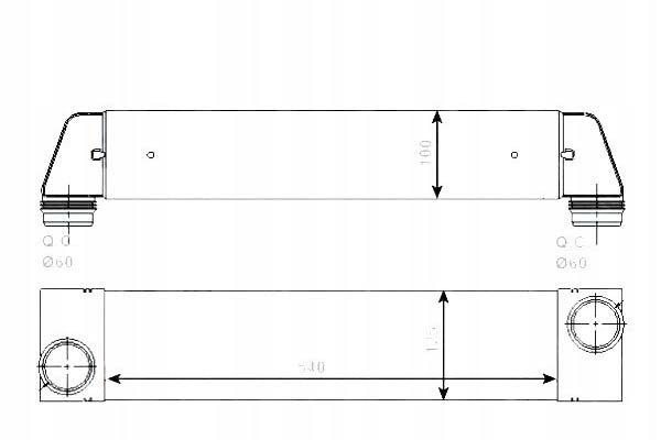 INTERCOOLER NRF 96657 6004375 Producent części NRF
