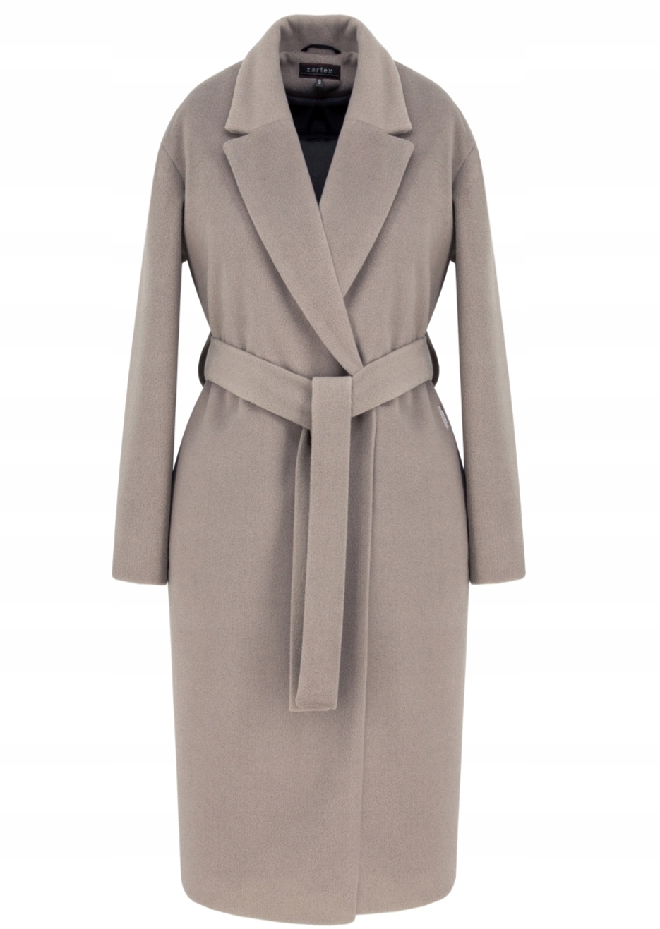 Zartex dámský klasický podzimní zimní kabát Selena natural AW24 vel. XL