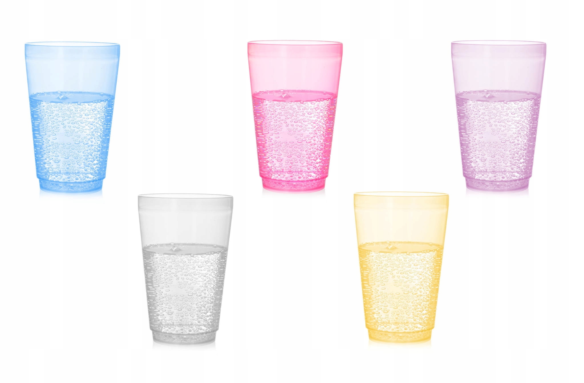 

Kubki Plastkowe 5 Szt 500ML Kubek MIX Kolor