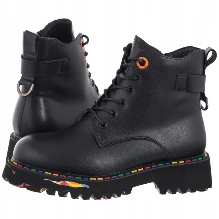 Dámské kožené Kotníkové Boty Kanady Artiker černé 55C0509 černé