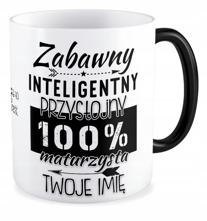 

Kubek magiczny prezent Maturzysta Twoje Imię