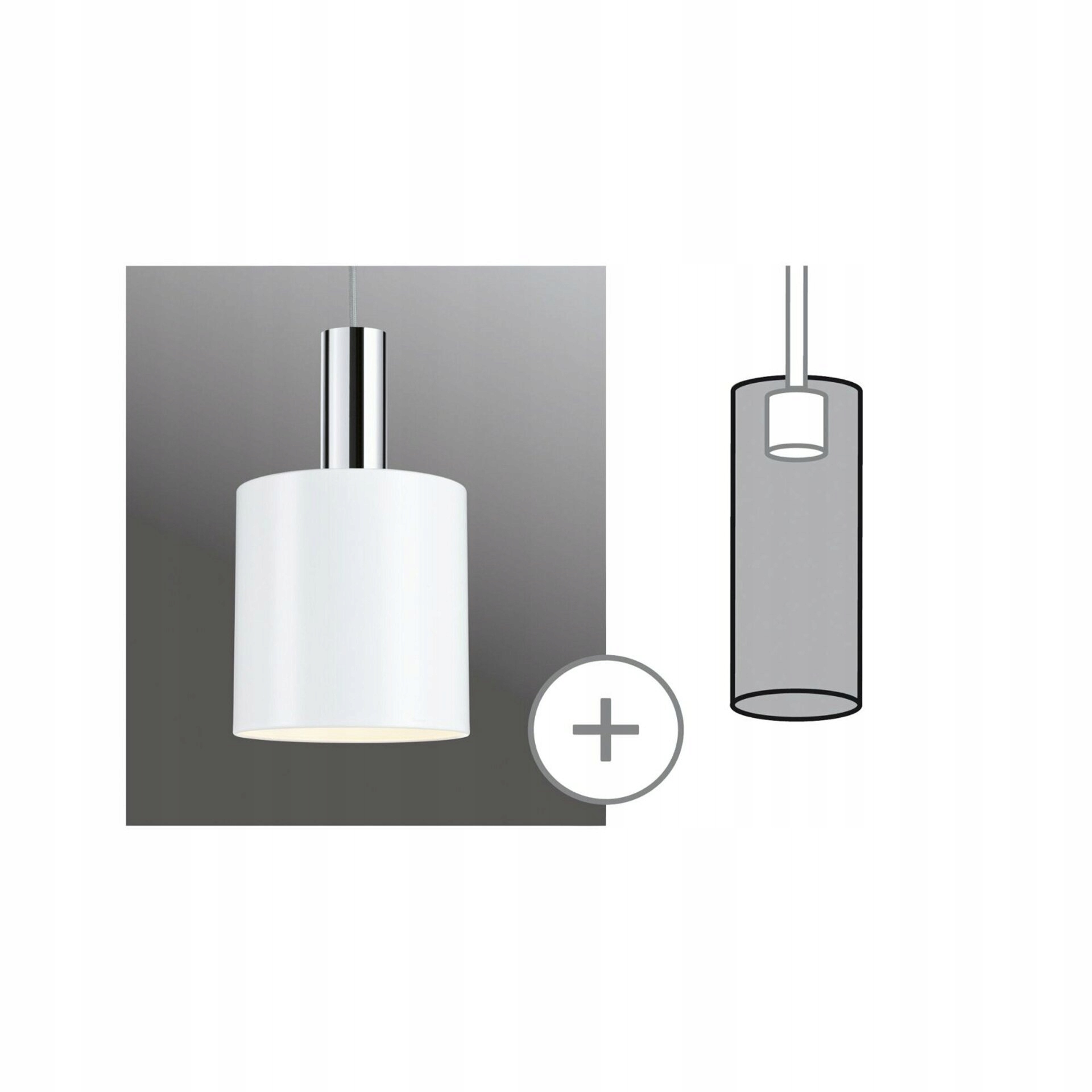 Paulmann URail tienidlo Tallis 2Easy 160mm biela matná pre závesné svetlo