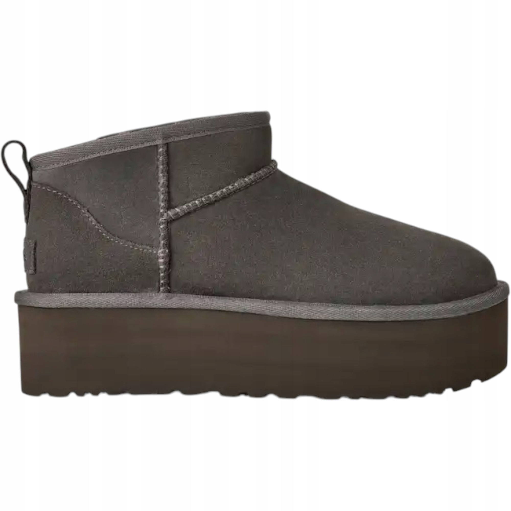 Dámské boty Ugg Classic Ultra Mini Platform 1135092-CHRC šedé semišové 40