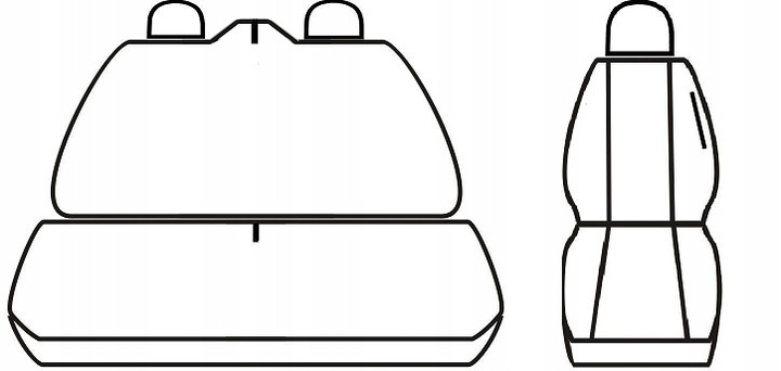Pokrowce na miarę Opel Vivaro 3 osoby 2001-2014 EAN (GTIN) 5902288432212
