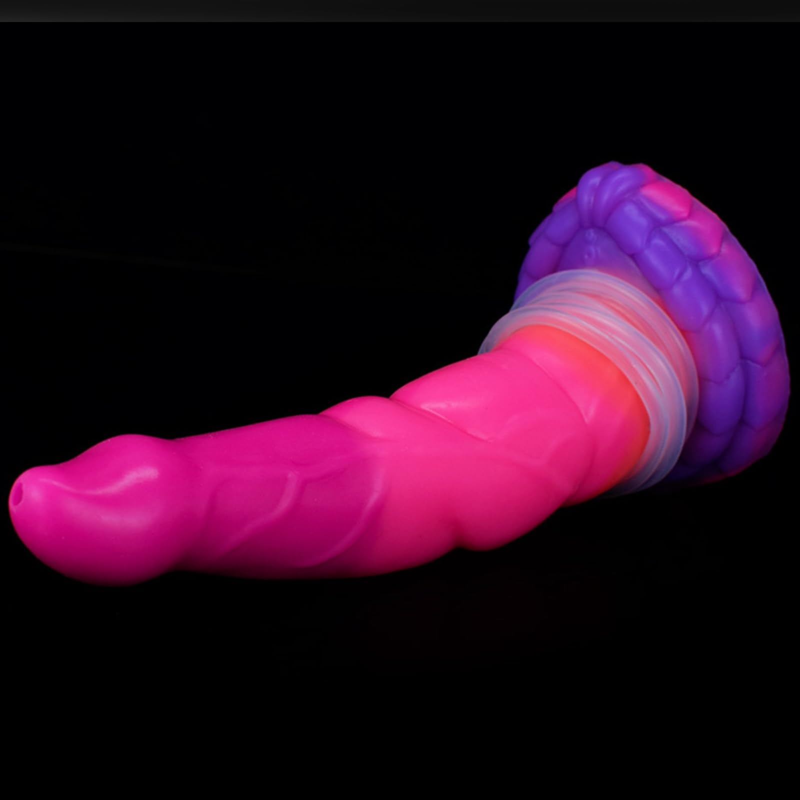 LZMYZ Realistyczny Świecący Dildo z Przyssawką Silikonowy Analny Plug — miniatura 4