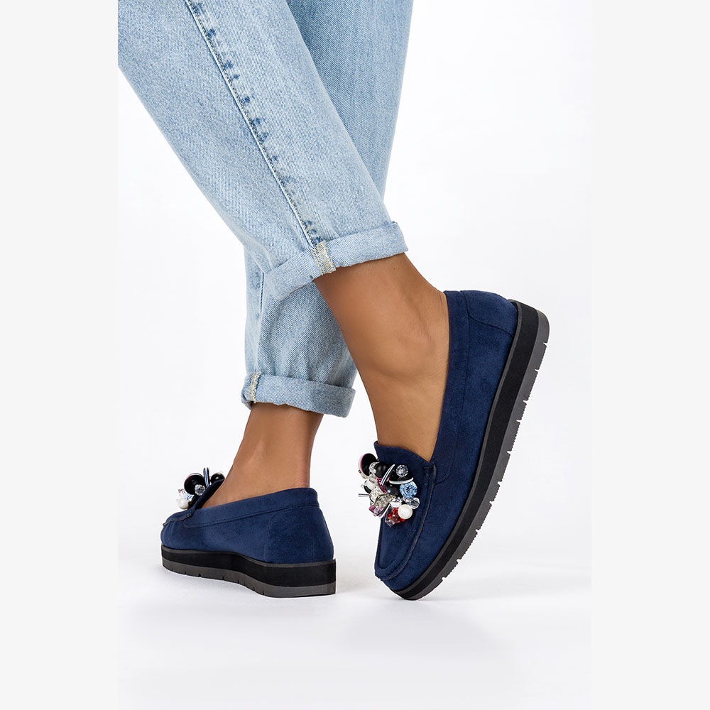 MOKASYNY DAMSKIE PÓŁBUTY Z OZDOBĄ WKŁADKA SKÓRA 36 Marka Casu