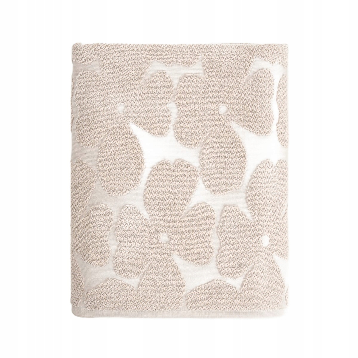 Ručník Flores béžový žakárový 100 x 150 cm Homla