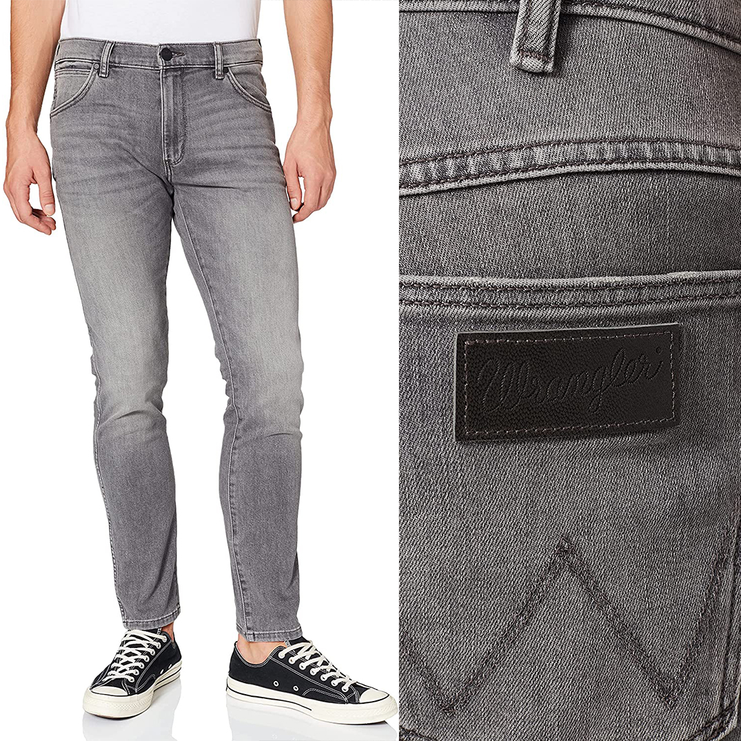 

Wrangler Larston Silky Grey Szare Jeansy W31 L34