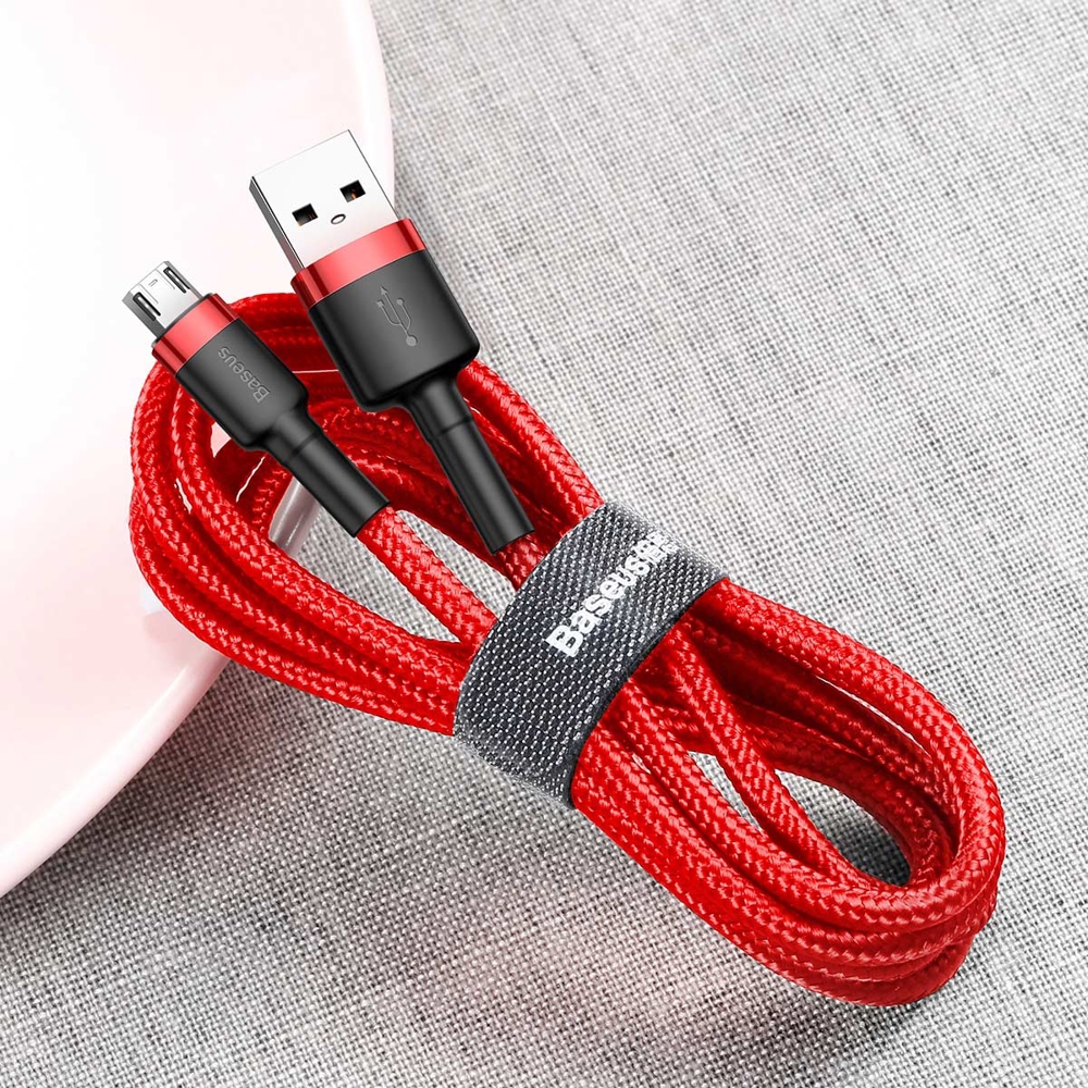 BASEUS SZYBKI KABEL USB / micro USB MOCNY PRZEWÓD DO KOMPUTERA TELEFONU 2m Zgodność ze standardem Quick Charge 1.0 Quick Charge 2.0