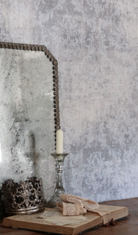 Tapeta S Potlačou Light Grey Vintage Paint Jeanne d'Arc