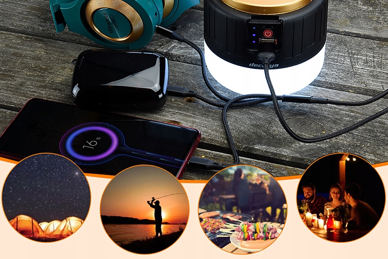 Latarka Lampka dla Wędkarza na ryby Waga 0.2 g