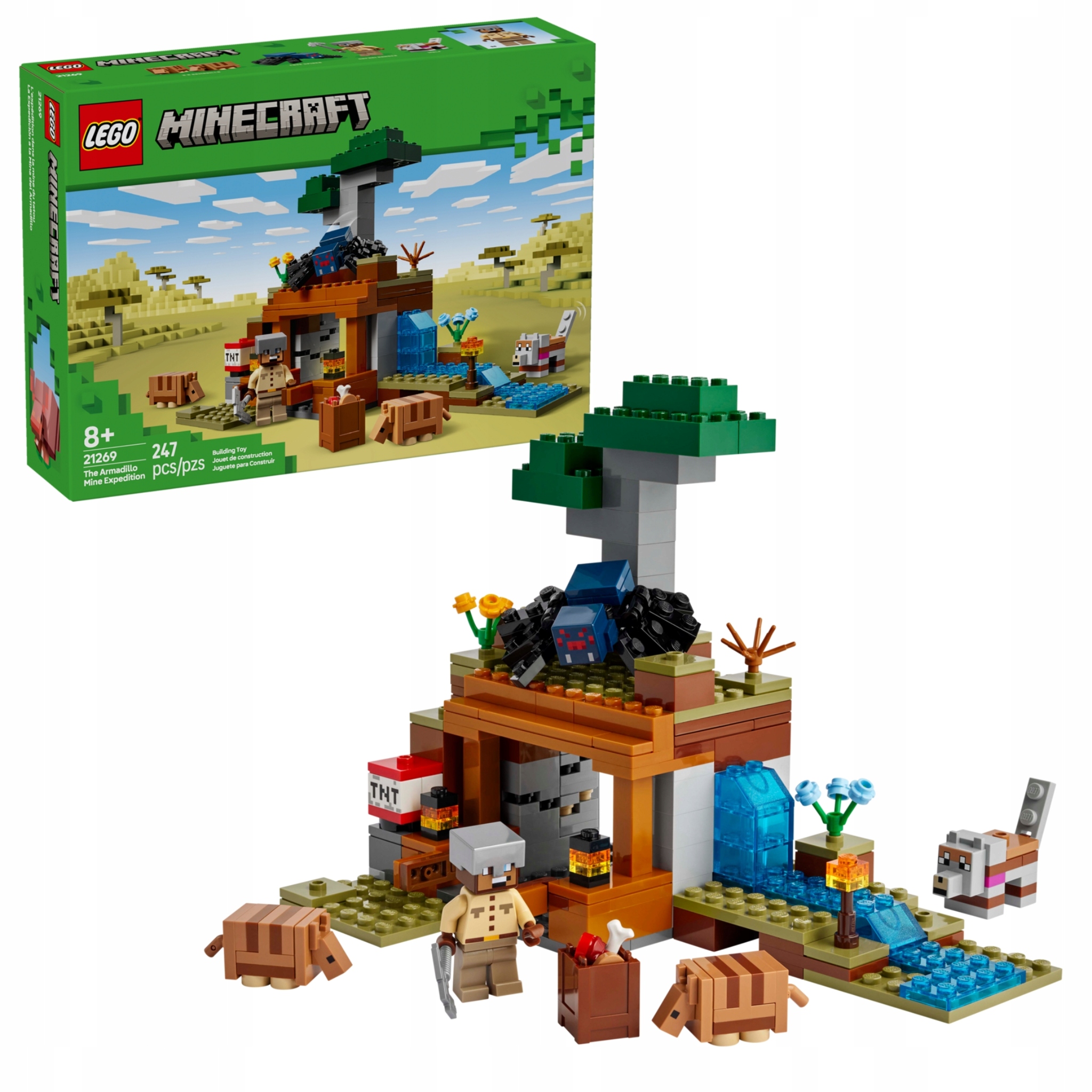 Lego Minecraft 21269 Výprava do obrněného dolu Stavebnice Důl 8+