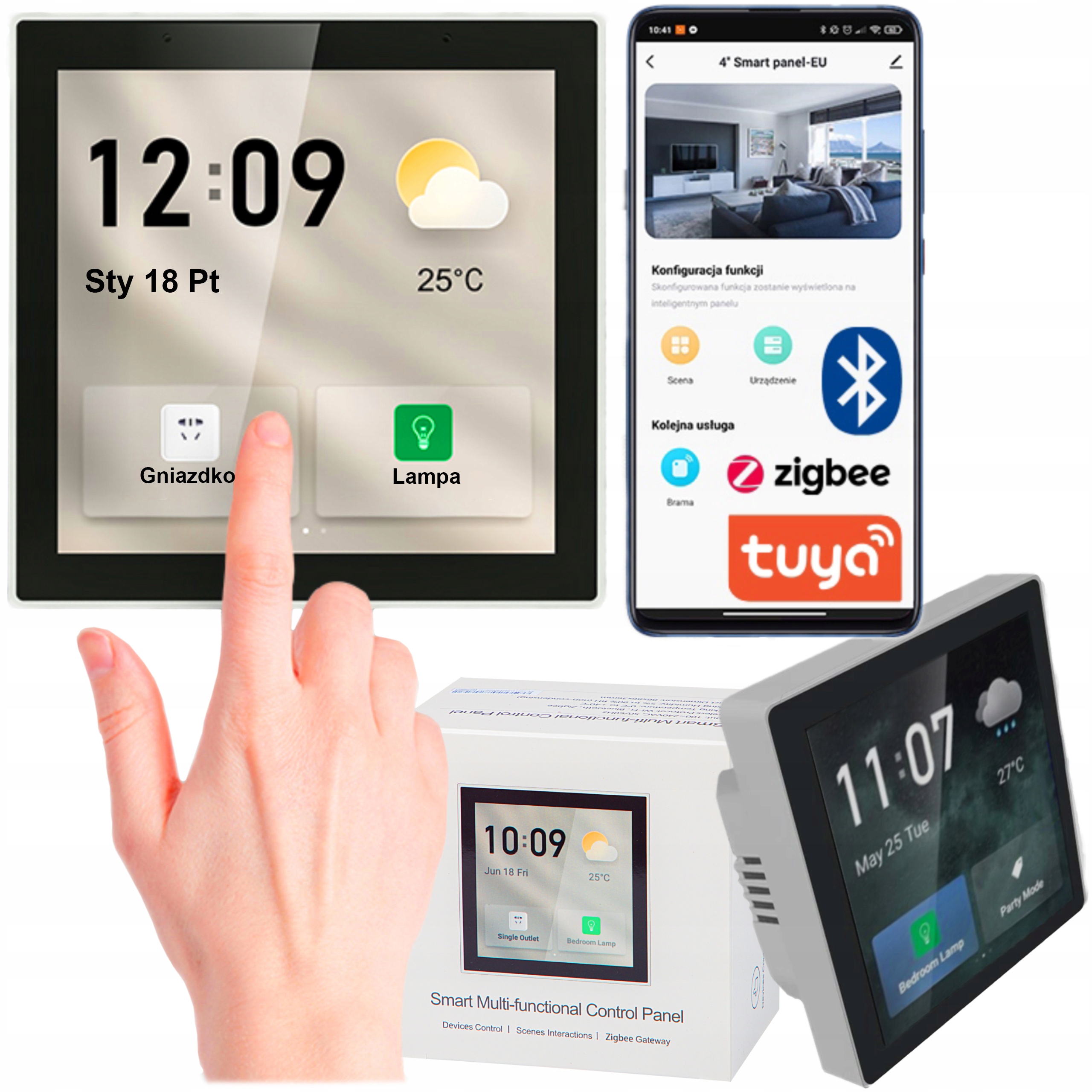 Dotykový Panel LCD Displej Diaľkového Ovládania Dom Zigbee Smart Life Tuya