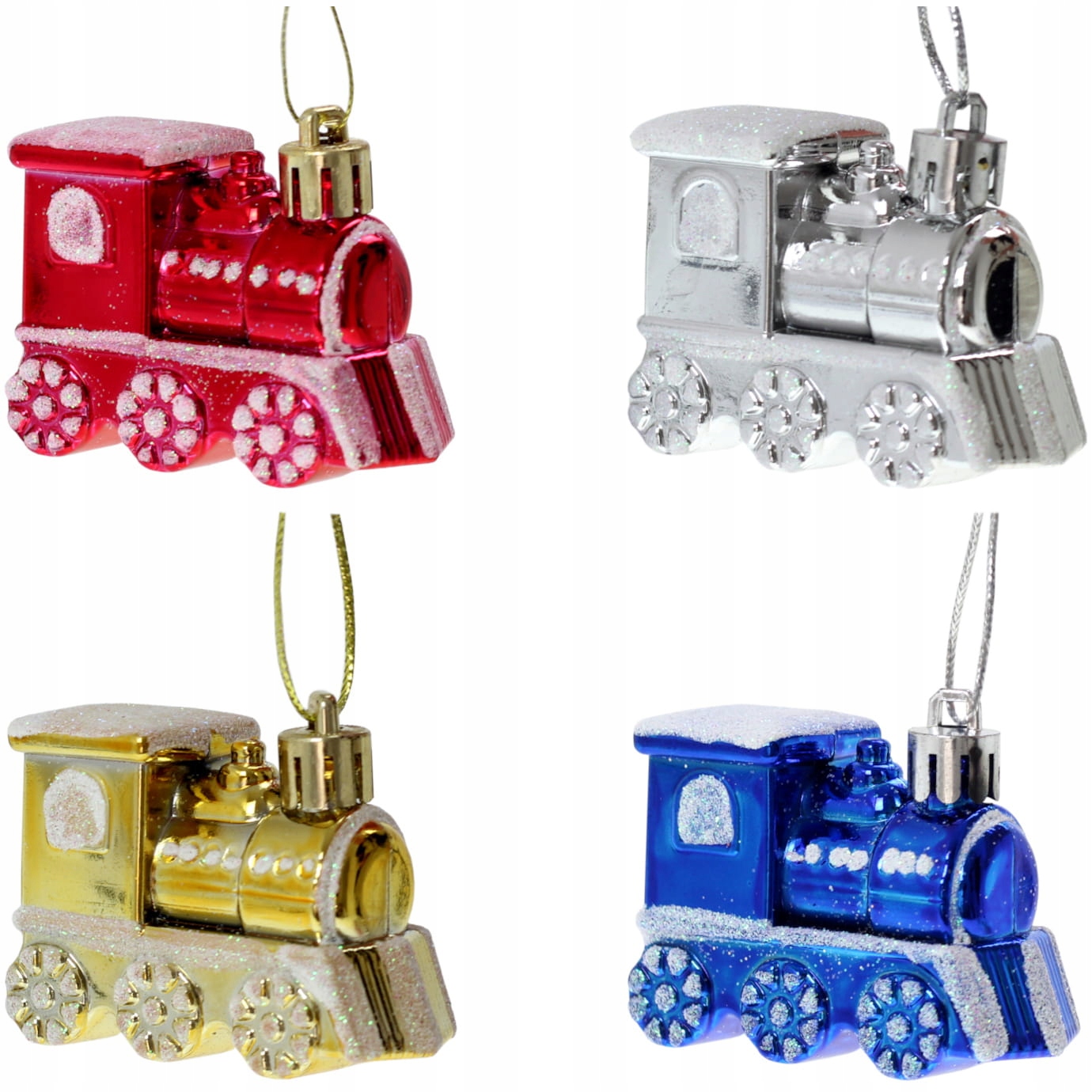 

Bombki choinkowe, zawieszki Lokomotywa 4 szt.